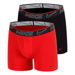 Ropa Nike Nike Elite Cotton Stretch Calzoncillos Tipo Bóxer Pack De 2 Hombres-Negro,Rojo