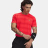 Velociti  Camiseta de running Hombres-rojo, plateado
