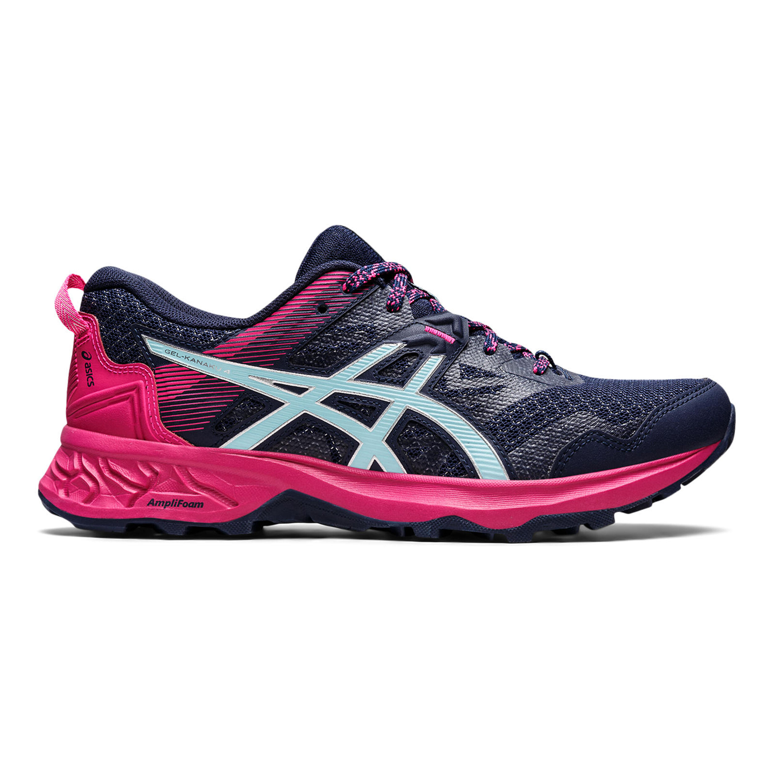 Comprar ASICS Gel Kanaku 4 Zapatilla Trail Mujeres Azul Oscuro Rosa online Running Point ES