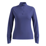 Ropa Odlo Odlo Zeroweight Warm Mid Layer 1/2 Zip Camiseta De Running Mujeres-Azul
