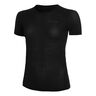 Regular Camiseta De Running Mujeres-Negro