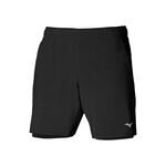 Ropa Mizuno Mizuno Core 7.5 2in1 Pantalones Cortos Hombres-Negro