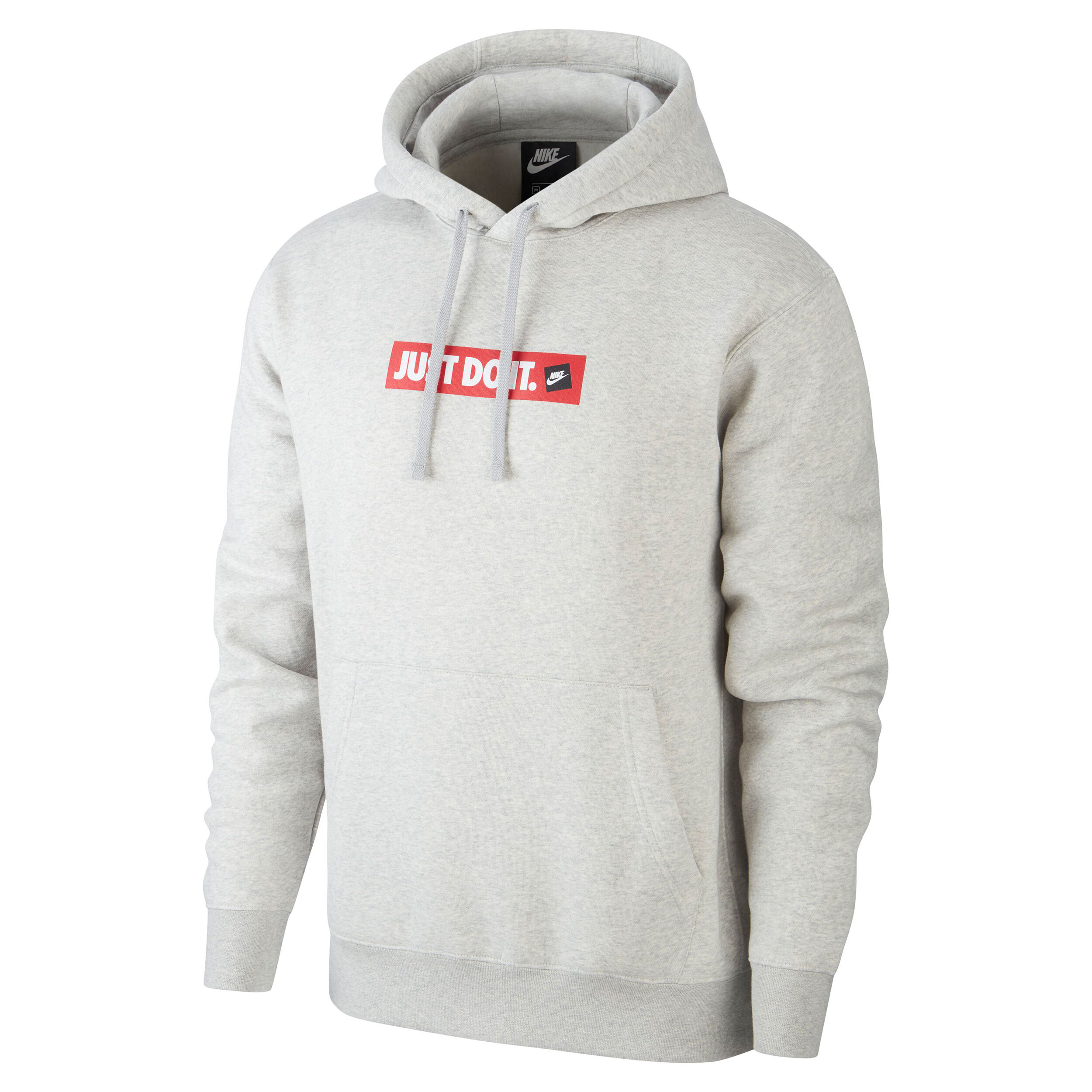 Comprar Nike Sportswear Just Do It Sudadera Con Capucha Hombres Gris Claro Rojo online Running Point ES
