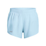 Ropa Under Armour Under Armour Fly By 3in Pantalones Cortos Mujeres-Azul