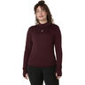 Road Winter Seamless Camiseta de running Mujeres-rojo oscuro