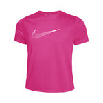 Ropa Nike Nike Dri-Fit One GX Camiseta De Manga Corta Chicas-Rosa,Blanco