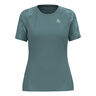 Essential Print Crew Neck Camiseta de running Mujeres - azul-gris, 