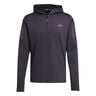 Own The Run Winter Half-Zip Camiseta De Running Hombres-Negro