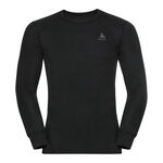Ropa Odlo Odlo Active Warm Eco BI Top Crew Neck Camiseta De Manga Larga Hombres-Negro