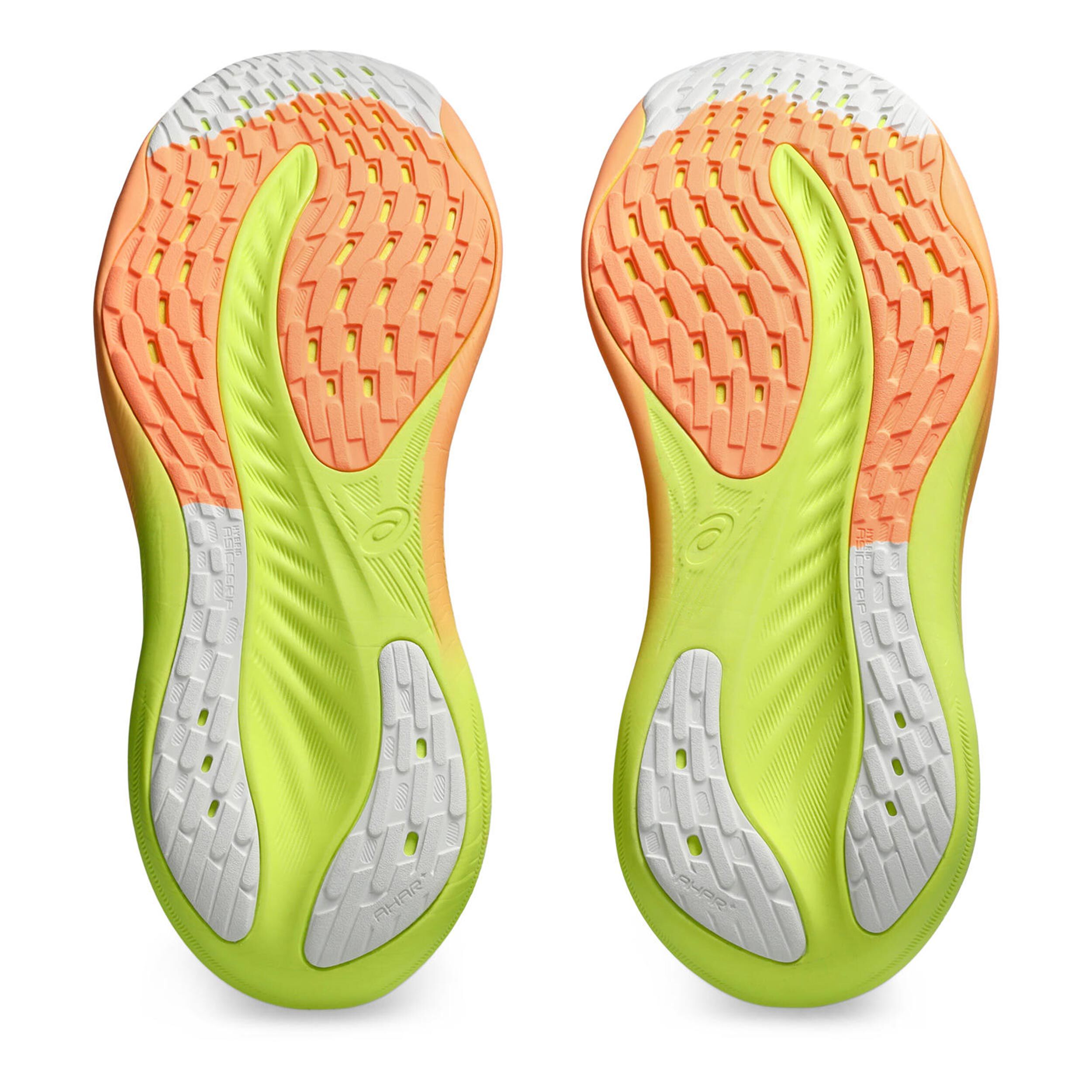 Comprar ASICS Gel Nimbus 26 Paris Zapatilla Neutral Mujeres Gris Claro Naranja online Running Point ES