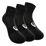 Ropa ASICS ASICS Quarter Calcetines Deporte Pack De 3-Negro,Blanco