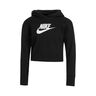 French Terry Club Cropped Sudadera con capucha Chicas - negro, blanco