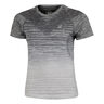 Seamless Camiseta De Running Mujeres-Blanco,Gris
