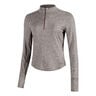 Swift Half-Zip Camiseta De Running Mujeres-Marrón
