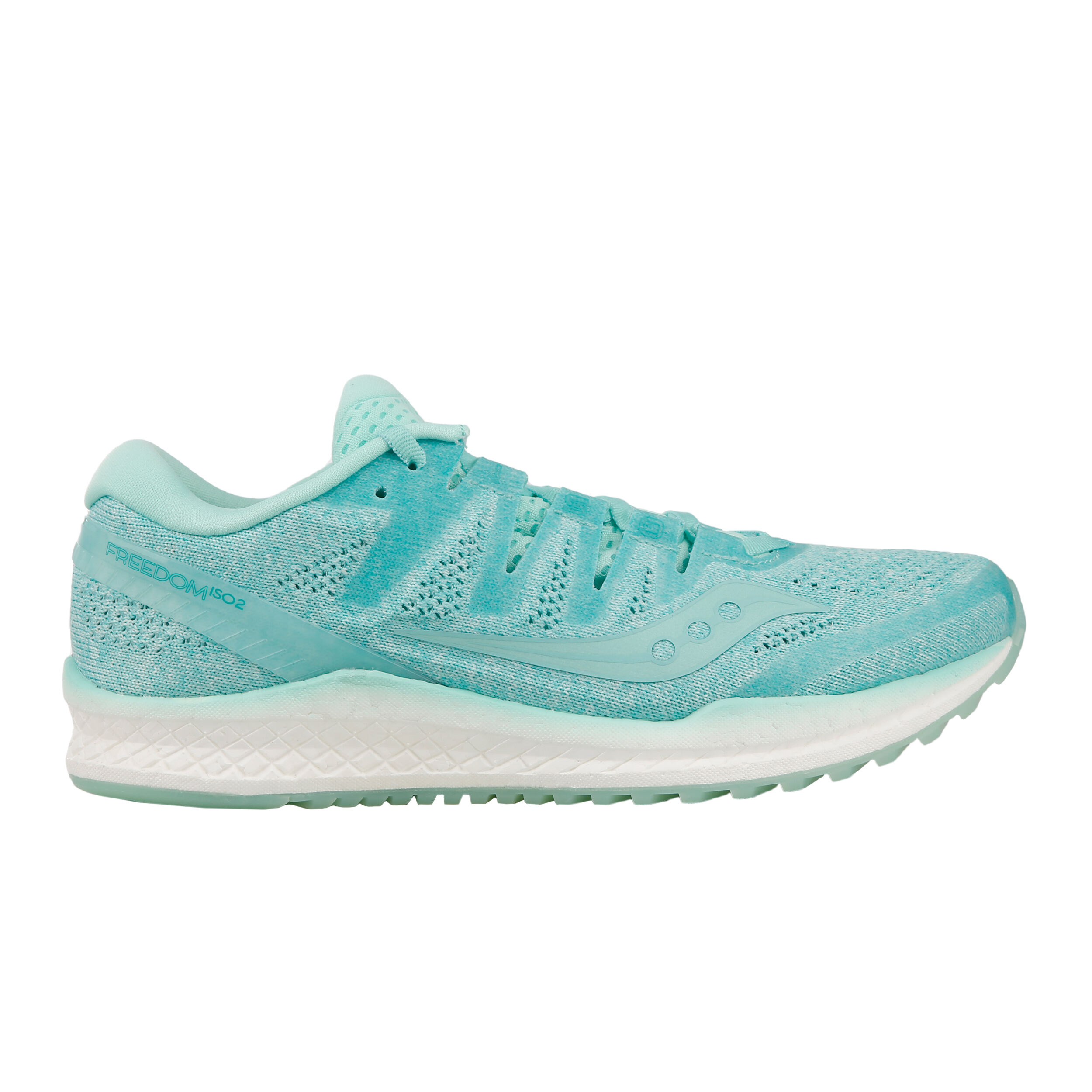 Comprar Saucony Freedom Iso 2 Zapatilla Neutral Mujeres Azul Claro Plateado online Running Point ES