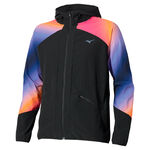 Ropa Mizuno Mizuno Active Alpha Hodded Chaqueta para correr Hombres-naranja