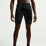 Ropa Nike Nike Stride Half Tight Mallas para correr Hombres-negro, plateado