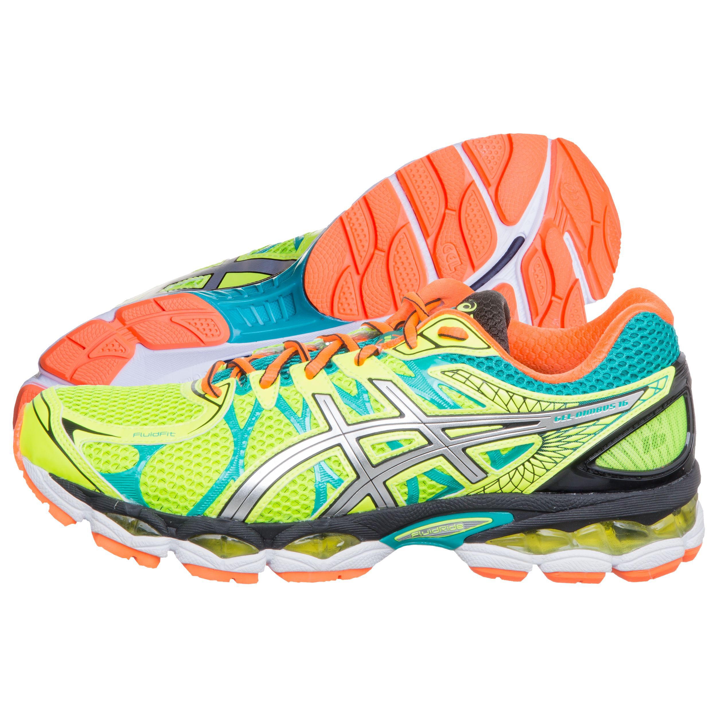 Comprar ASICS Gel Nimbus 16 Zapatilla Neutral Hombres Amarillo Neon Plateado online Running Point ES
