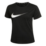 Ropa Nike Nike Dri-Fit One Swoosh HBR Camiseta De Running Mujeres-Negro
