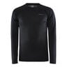 Core Warm Baselayer Top de running Hombres - negro, 