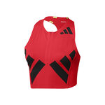 Ropa adidas adidas Road To Records Crop Top Camiseta De Tirantes Mujeres-Rojo,Negro