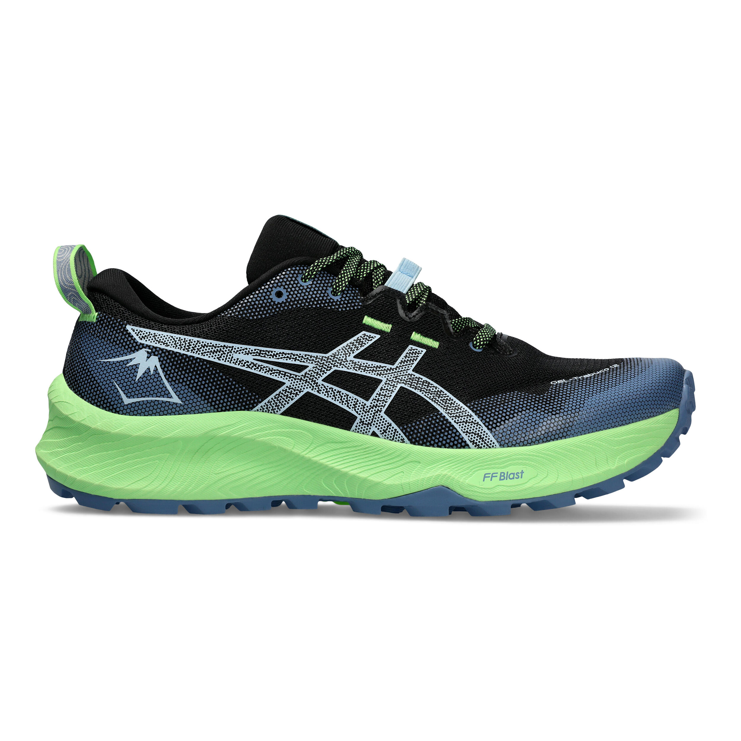 Comprar ASICS Gel Trabuco 12 Zapatilla Trail Hombres Azul Verde Neon online Running Point ES
