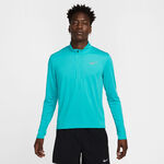 Ropa Nike Nike Pacer Half-Zip Longsleeve Camiseta de running Hombres-turquesa