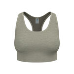 Ropa Odlo Odlo Seamless Medium Padded Sujetador Deportivo Mujeres-Caqui