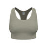 Seamless Medium Padded Sujetador Deportivo Mujeres-Caqui