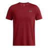 Seamless Stride Camiseta De Running Hombres-Rojo