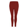 Road High Waist Mallas Para Correr Mujeres-Rojo Vino