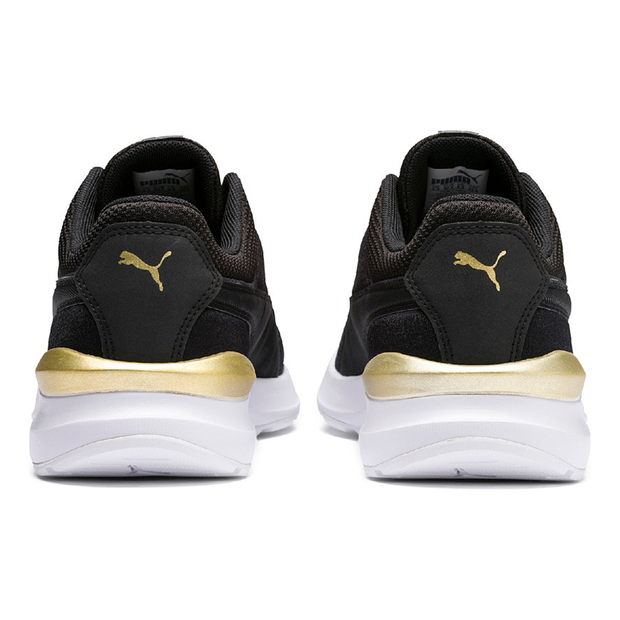 Zapatos puma mujer negro y dorado cheap