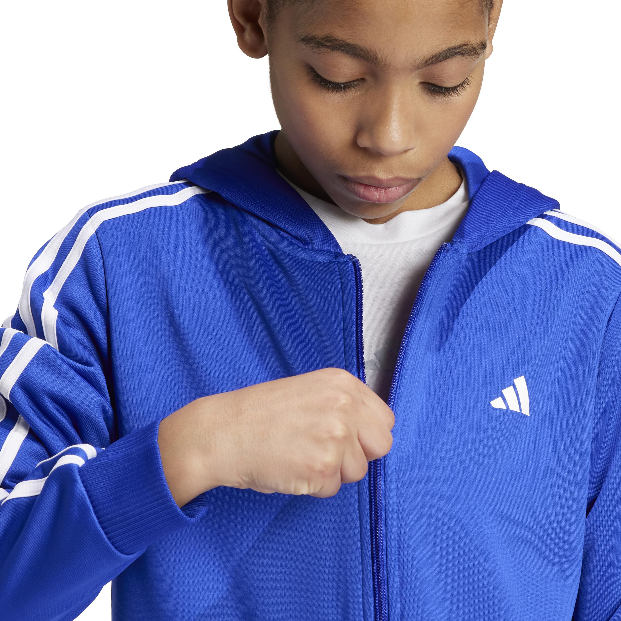 Comprar adidas Training Essentials 3 Stripes Sudadera Con Cremallera Ninos Azul Blanco online Running Point ES