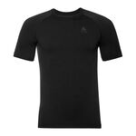 Ropa Odlo Odlo Performance Warm Eco BI Top Crew Neck Camiseta De Manga Corta Hombres-Negro