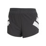 Road To Records 2in Split Pantalones Cortos Mujeres-Negro,Blanco