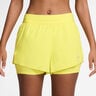 Swift 2in1 Short Pantalones cortos Mujeres-amarillo lim&oacute;n, plateado