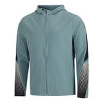 Ropa Under Armour Under Armour Velociti Storm Hooded Chaqueta Para Correr Hombres-Azul-gris,Negro