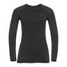 Performance Warm Eco BI Top Crew Neck Camiseta De Manga Larga Mujeres-Negro,Antracita