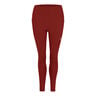 Road High Waist Mallas para correr Mujeres-rojo vino