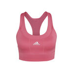Ropa adidas adidas Medium Support Primeknit Sujetador Deportivo Mujeres-Rojo