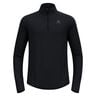 Zeroweight Warm Mid Layer 1/2 Zip Camiseta De Running Hombres-Negro