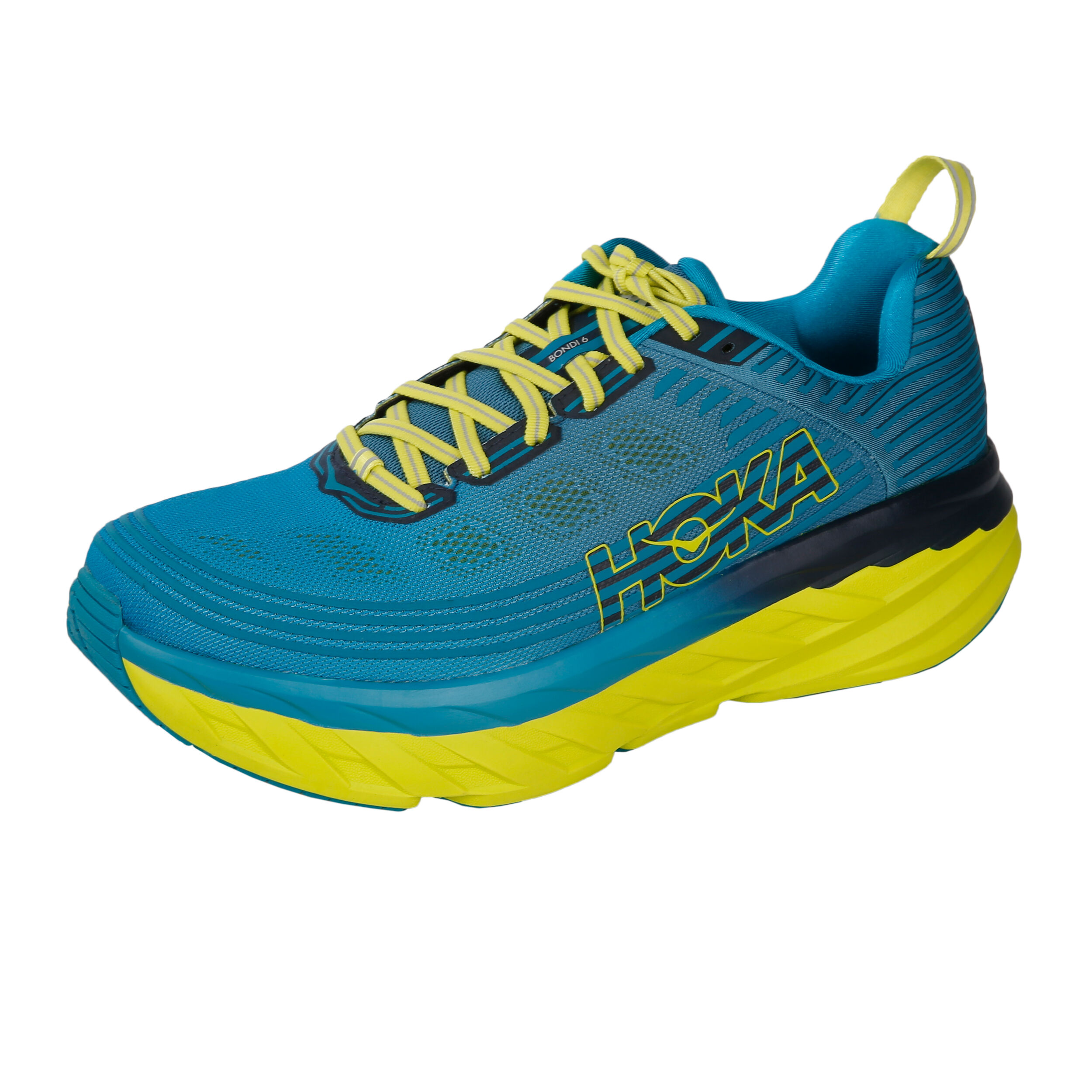 Comprar Hoka One One Bondi 6 Zapatilla Neutral Hombres Azul Amarillo online Running Point ES