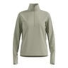 Essential Thermal Midlayer 1/2 Zip Camiseta De Running Mujeres-Oliva