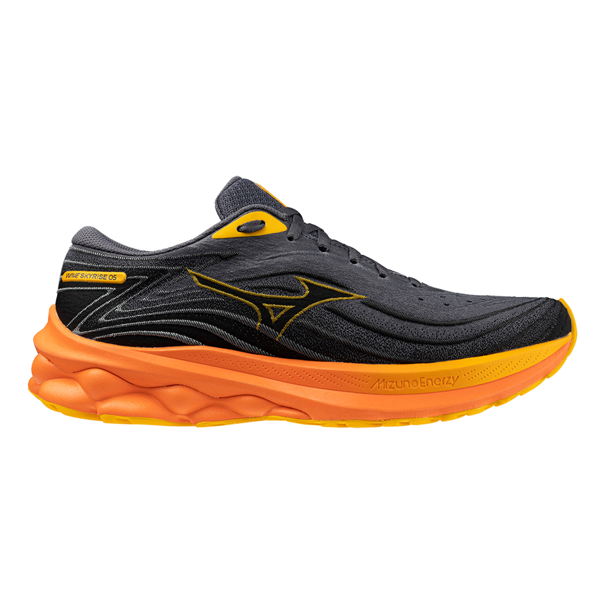 Comprar Mizuno Wave Skyrise 5 Zapatilla Neutral Hombres Gris Oscuro Naranja online Running Point ES