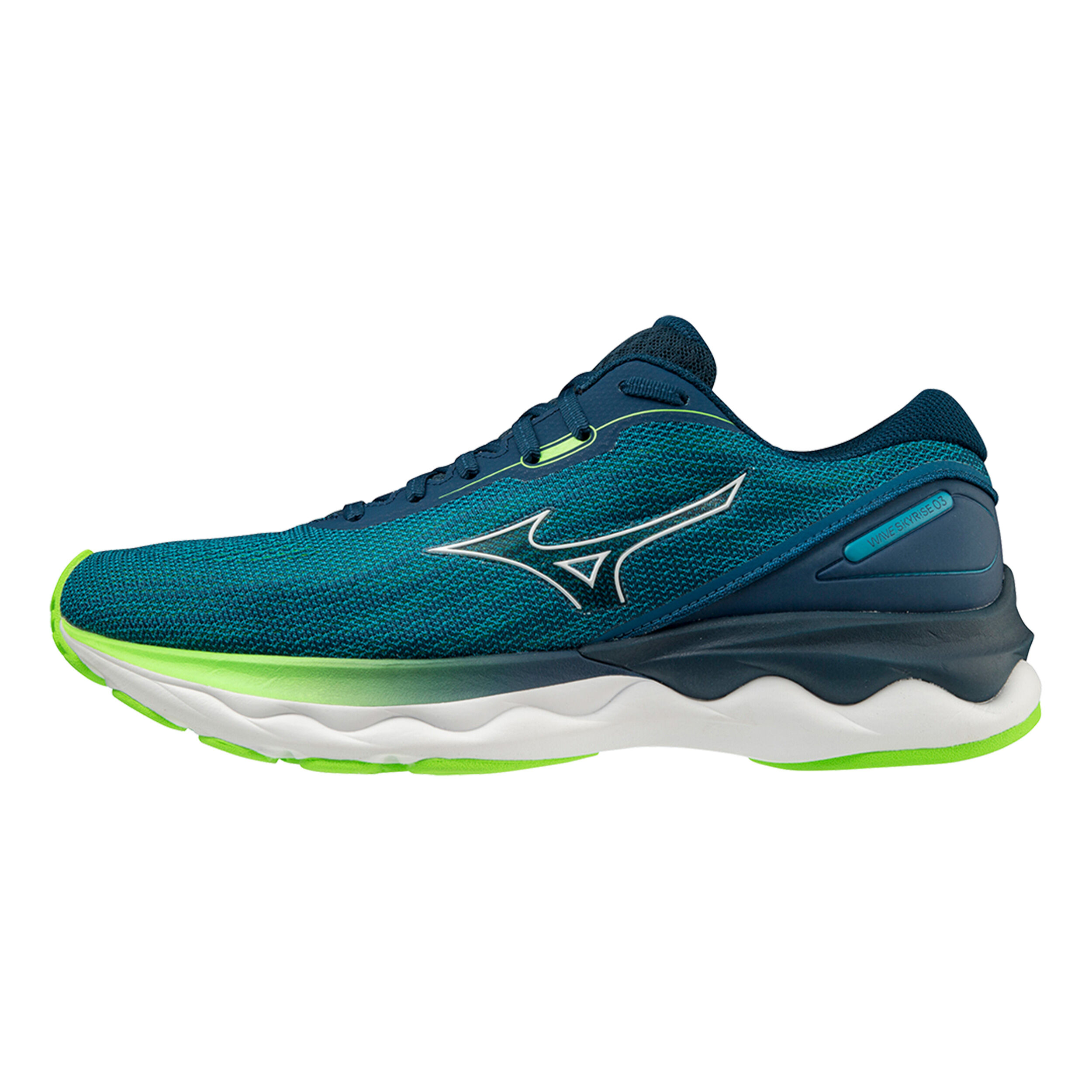 Comprar Mizuno Wave Skyrise 3 Zapatilla Neutral Hombres Azul Verde online Running Point ES