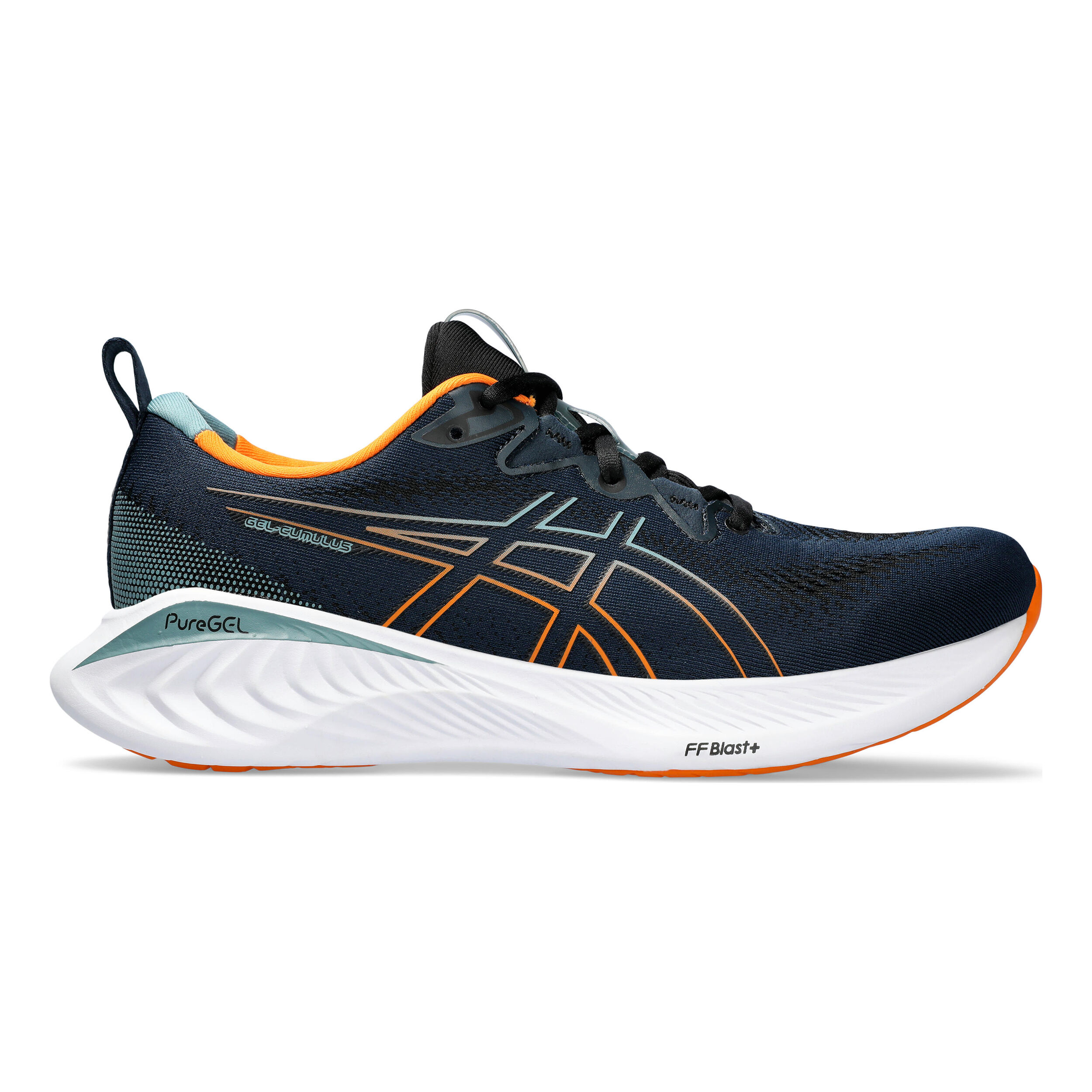 Comprar ASICS Gel Cumulus 25 Zapatilla Neutral Hombres Color Petroleo Naranja online Running Point ES