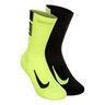 Multiplier Crew Calcetines Deporte-Amarillo Neón,Negro