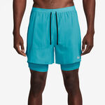 Ropa Nike Nike Stride 2in1 5in Pantalones Cortos Hombres-Turquesa