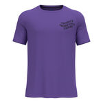 Ropa Odlo Odlo Essential Print Camiseta De Running Hombres-Lila