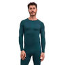 Warm Camiseta de manga larga Hombres - verde, 